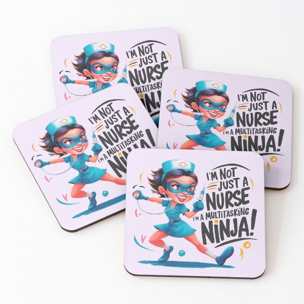 Item preview, I´M Not Just a Nurse. I´M a Multitasking Ninja! - Woman Nurse designed and sold by Second Draft Visuals.