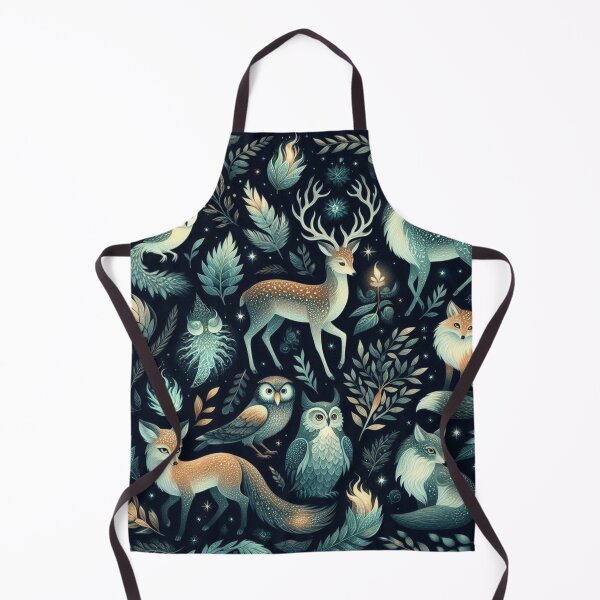 Item preview, Enchanted Forest Creatures Fabric Pattern: Mystical Beings in a Magical Woodland designed and sold by Rui Fernandes.