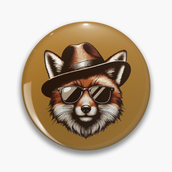 Artikelvorschau, Vintage Fuchs Tierliebhaber trägt Sonnenbrille und Hut Frauen Männer Fuchs - entworfen und verkauft von PurpleLoveStore.