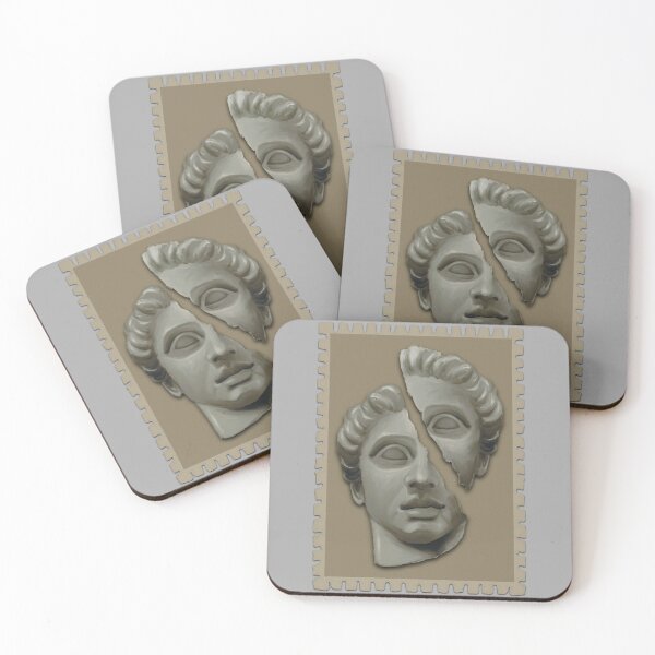 Item preview, Cracked Marble Statue - Stamp designed and sold by TeaAragonArt.