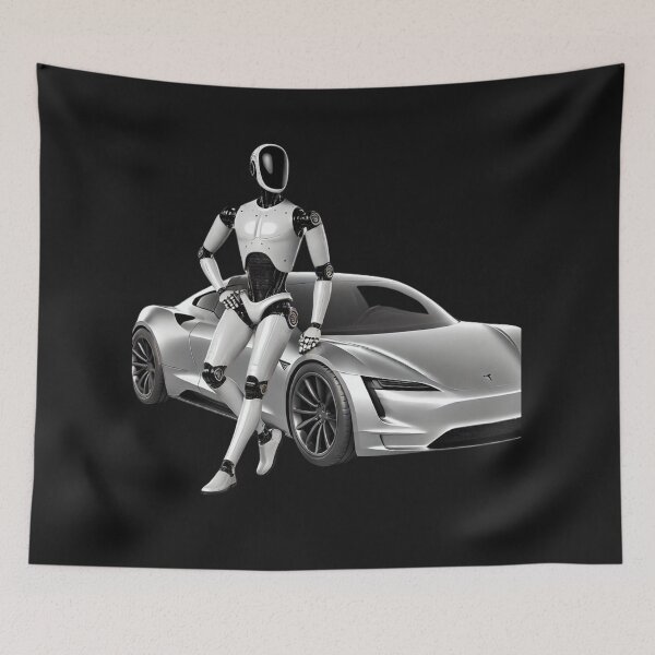 Item preview, Tesla bot designed and sold by TEEJAMBOREE.