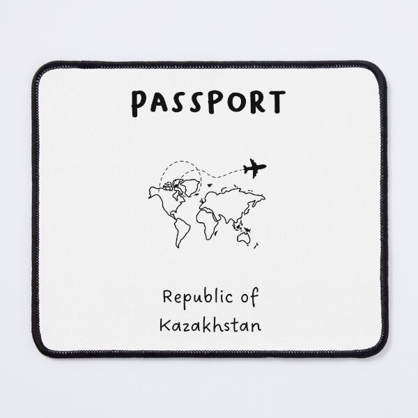 Item preview, Republic of Kazakhstan | Passport Design | Travel or Global Exploration | Minimalist Design designed and sold by RM-Journey.