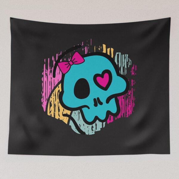 Item preview, Cute oldschool skull designed and sold by MiroArtAbstra.