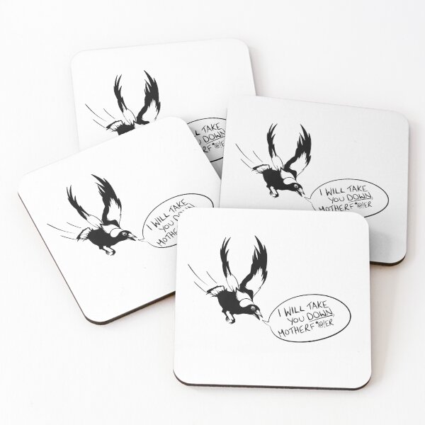 Item preview, Tama Mapgie swooping: I WILL TAKE YOU DOWN! with low tagline designed and sold by TamaMagpie.