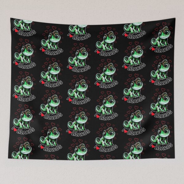 Item preview, I love lizards Cute Chameleon Design designed and sold by BeataY6Art.
