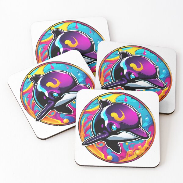 Item preview, Colourful Dolphin Art | Psychedelic Dolphin  designed and sold by pUNKnown.