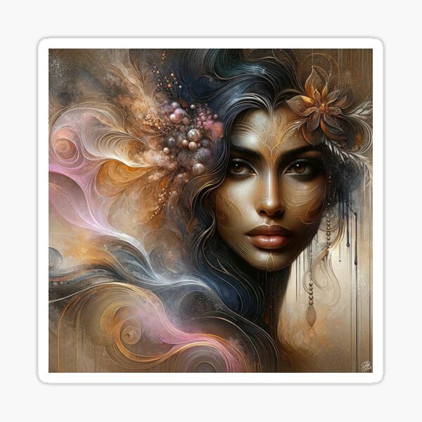 Where Mystical Beauty Meets the Mist of Dreams Sticker