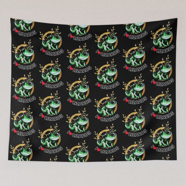 Item preview, I love lizards Cute Chameleon Design designed and sold by BeataY6Art.