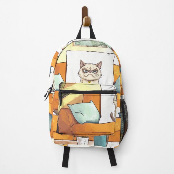 Item preview, Grumpy Cat Meme with Morning Sad Face  designed and sold by memememescat.