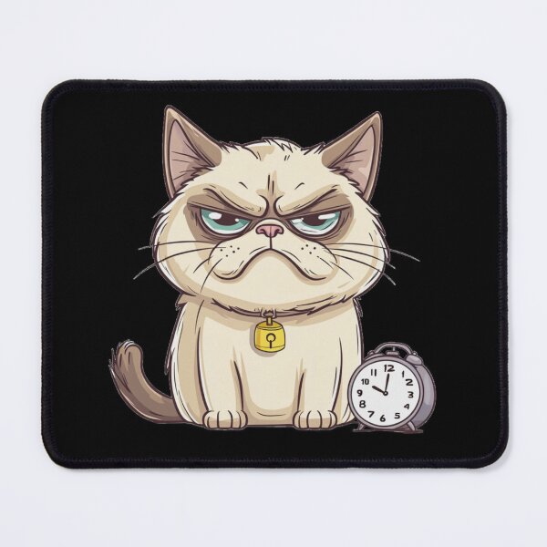 Item preview, Grumpy Cat Meme with Morning Sad Face  designed and sold by memememescat.