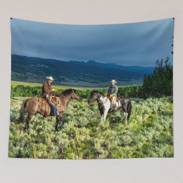 Item preview, A Wyoming Cowboy and Cowgirl - A Portrait designed and sold by Kay Brewer.