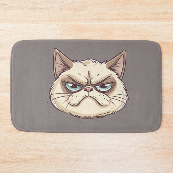 Item preview, Grumpy Cat Meme with Morning Sad Face  designed and sold by memememescat.