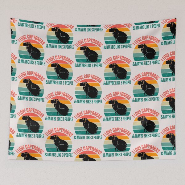 Item preview, I love Capybaras and maybe like 3 people 2024 designed and sold by erozzz.