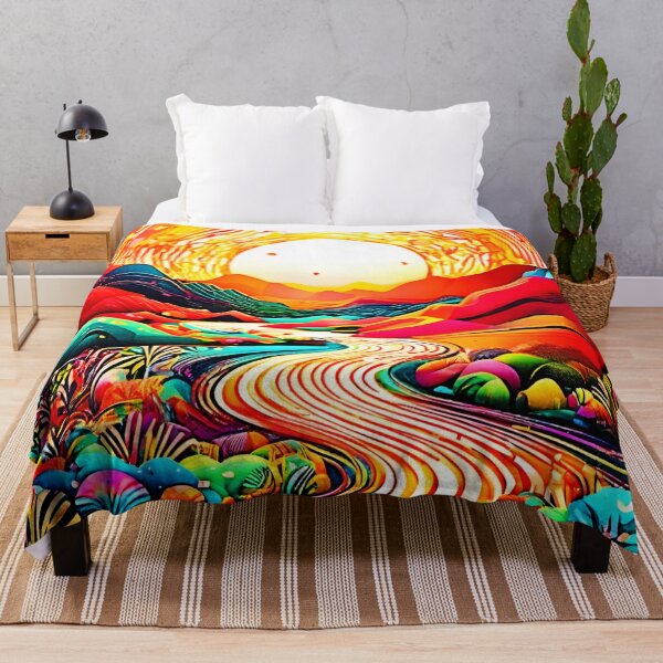 Item preview, Sunlit River Dreamscape designed and sold by Health And Fitness Posts e-Store.