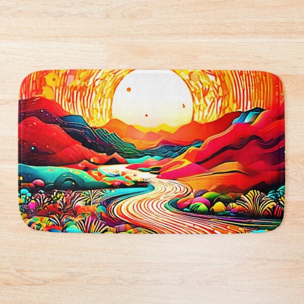 Item preview, Sunlit River Dreamscape designed and sold by Health And Fitness Posts e-Store.