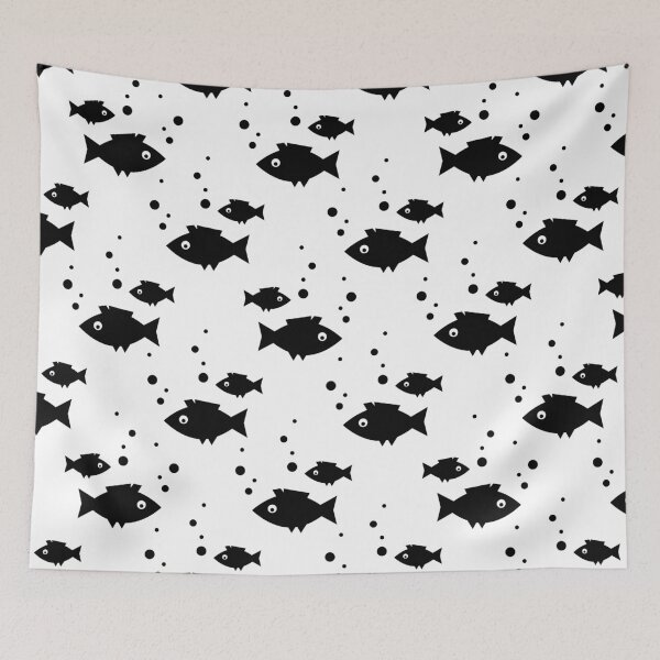 Item preview, Black and White Fish Graphics designed and sold by Compass and a Camera.