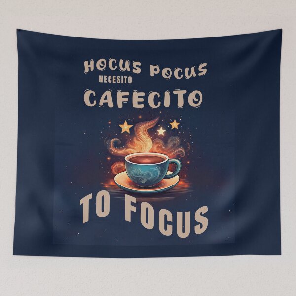 Item preview, hocus pocus I need coffee to focus, quotes for coffee lovers designed and sold by La Loca.