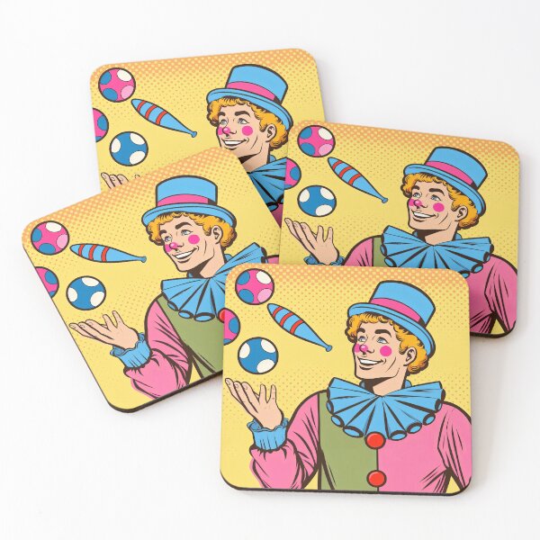 Item preview, Cheerful Clown Pop Art Style designed and sold by artofuniverse.