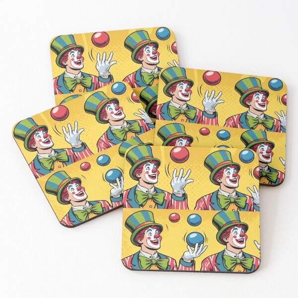 Item preview, Cheerful Clown Pop Art Style designed and sold by artofuniverse.