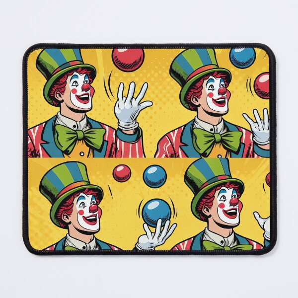 Item preview, Cheerful Clown Pop Art Style designed and sold by artofuniverse.