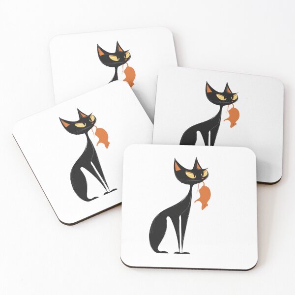 Item preview, Black Cat vs Orange Rat, Kamala for President! designed and sold by WhimsyWild.