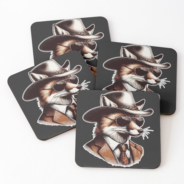 Item preview, Fox Animal Lover Wearing Sunglasses & Hat Women Men Fox -  designed and sold by PurpleLoveStore.