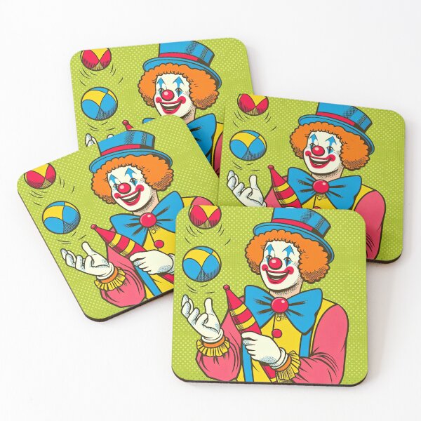 Item preview, Cheerful Clown Pop Art Style designed and sold by artofuniverse.