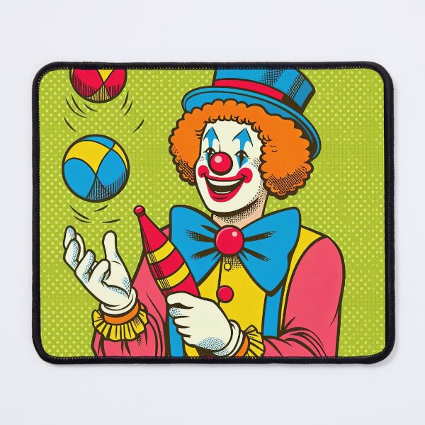 Item preview, Cheerful Clown Pop Art Style designed and sold by artofuniverse.