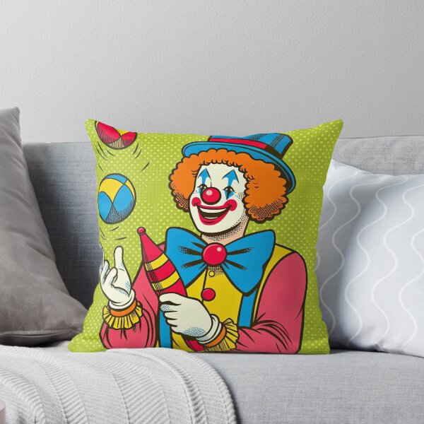 Item preview, Cheerful Clown Pop Art Style designed and sold by artofuniverse.