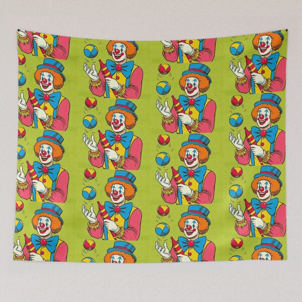 Item preview, Cheerful Clown Pop Art Style designed and sold by artofuniverse.