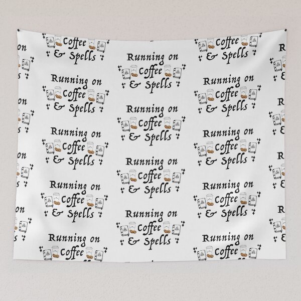 Item preview, Running on coffee & spells  designed and sold by PlayfulSpirits.