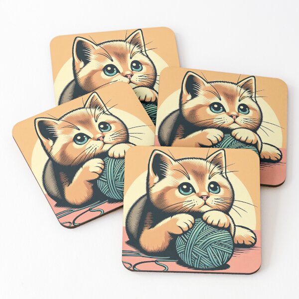 Item preview, Cute Kitten Pop Art Style designed and sold by artofuniverse.