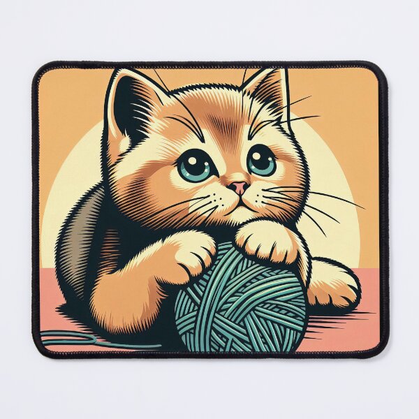 Item preview, Cute Kitten Pop Art Style designed and sold by artofuniverse.