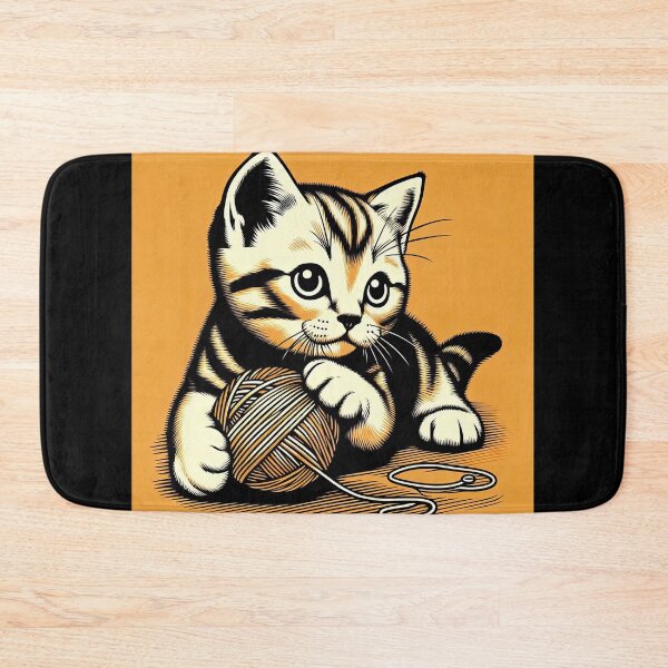 Item preview, Cute Kitten Pop Art Style designed and sold by artofuniverse.