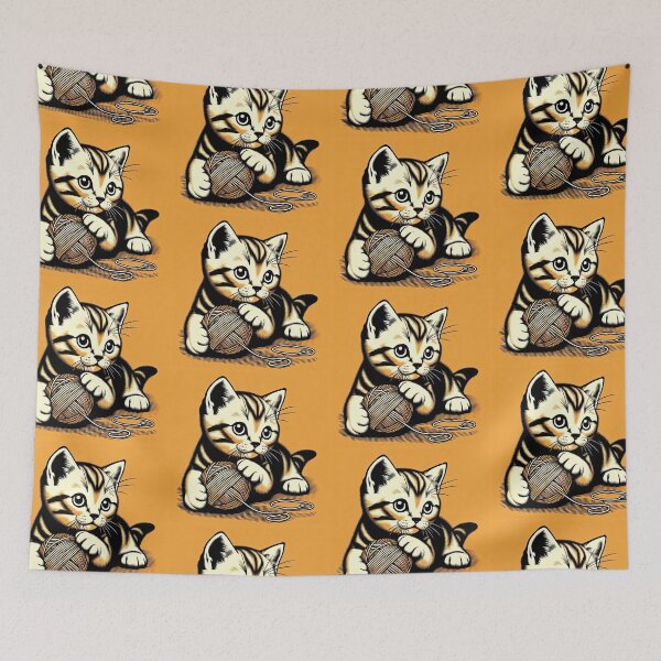 Item preview, Cute Kitten Pop Art Style designed and sold by artofuniverse.