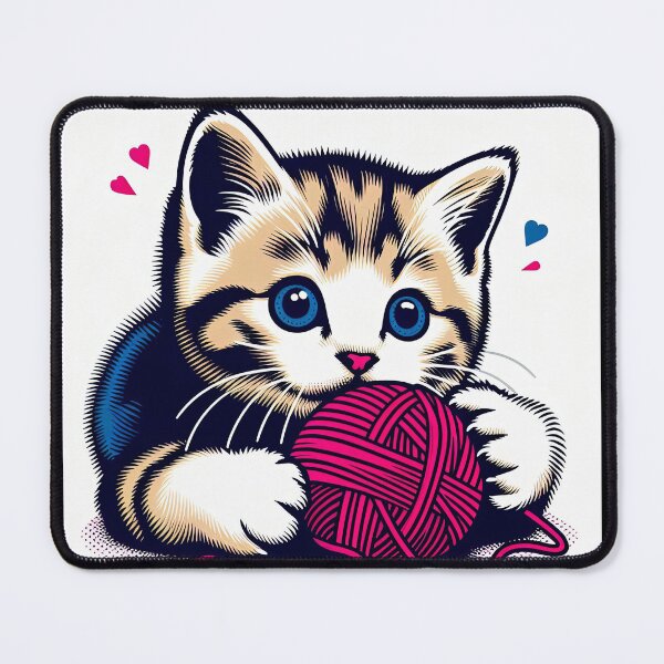 Item preview, Cute Kitten Pop Art Style designed and sold by artofuniverse.