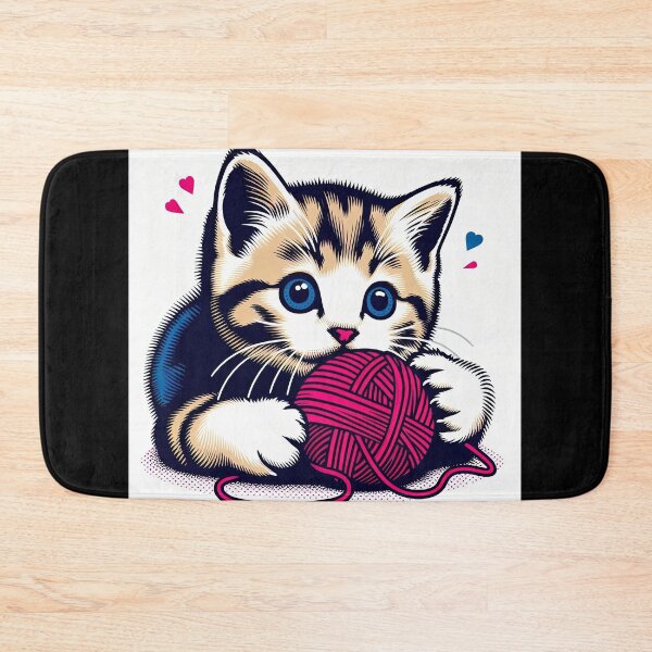 Item preview, Cute Kitten Pop Art Style designed and sold by artofuniverse.
