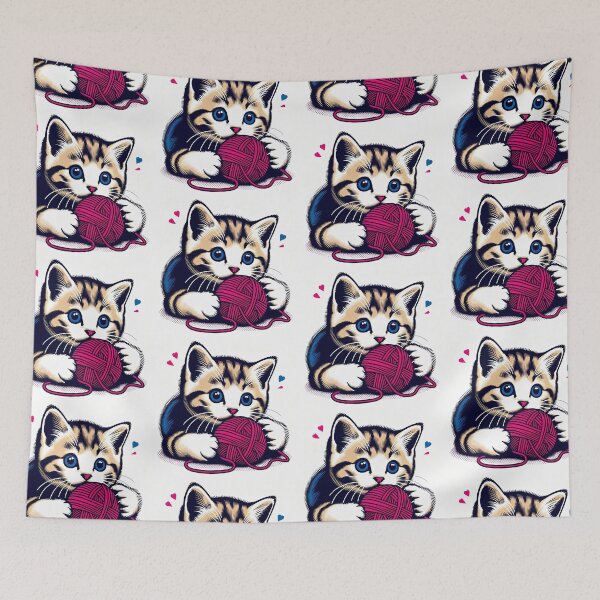 Item preview, Cute Kitten Pop Art Style designed and sold by artofuniverse.