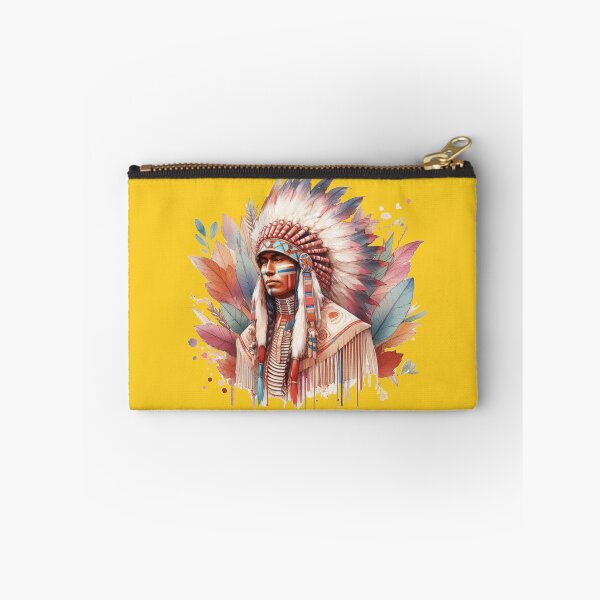 Item preview, Traditional Native Canadian Chief 3D Sketch,    designed and sold by PaintMeWorld.