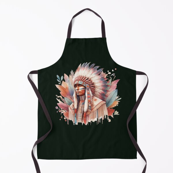 Item preview, Traditional Native Canadian Chief 3D Sketch,    designed and sold by PaintMeWorld.