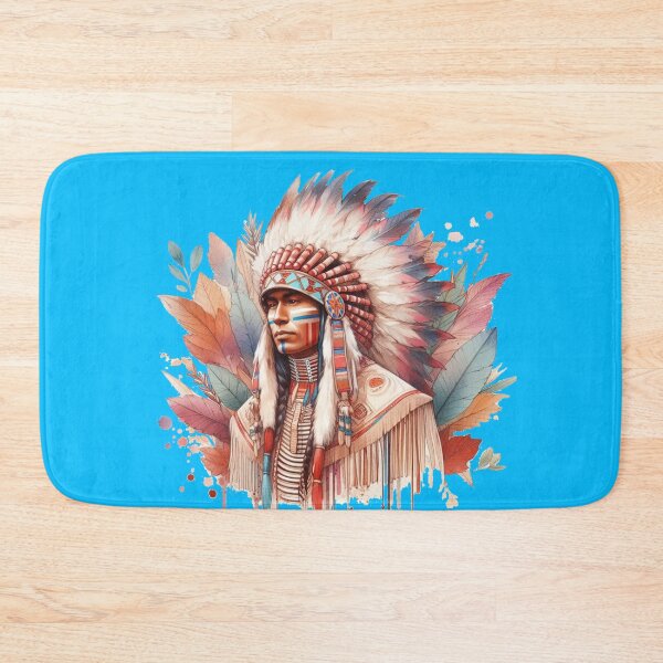 Item preview, Traditional Native Canadian Chief 3D Sketch,    designed and sold by PaintMeWorld.