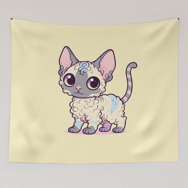 Item preview, Cute devon rex designed and sold by Anna Halasek.