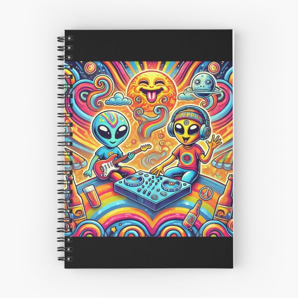Item preview, Psychedelic Alien DJ Moon Vibes designed and sold by Noussairox.
