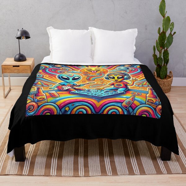 Item preview, Psychedelic Alien DJ Moon Vibes designed and sold by Noussairox.