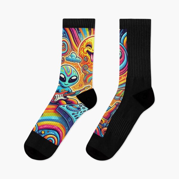 Item preview, Psychedelic Alien DJ Moon Vibes designed and sold by Noussairox.
