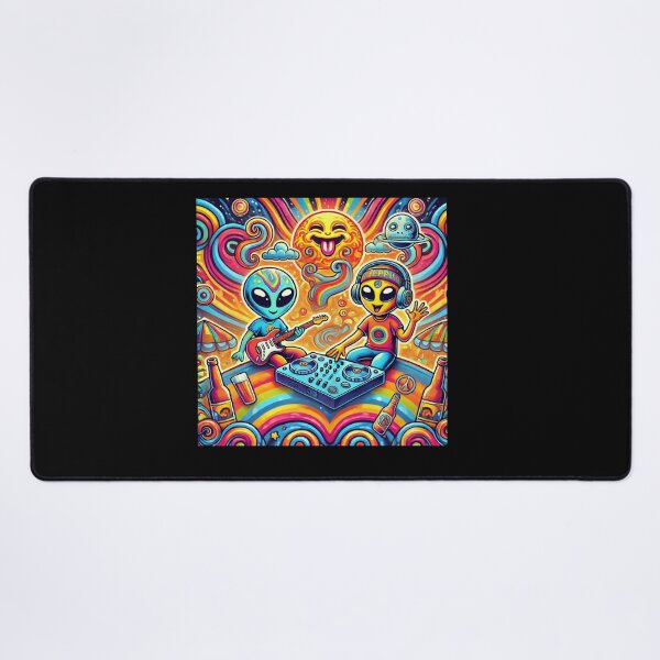 Item preview, Psychedelic Alien DJ Moon Vibes designed and sold by Noussairox.