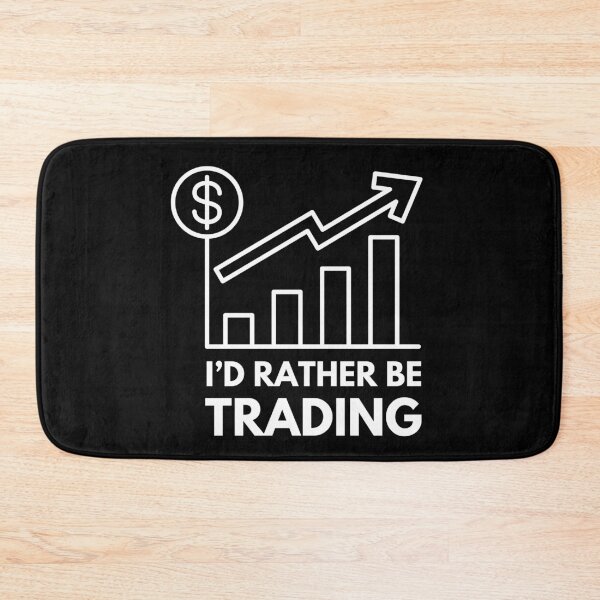 Item preview, I'd Rather be Trading Stock Trader Trading, Stock Market, Trading Gift designed and sold by Dabbing Turtle Designs.