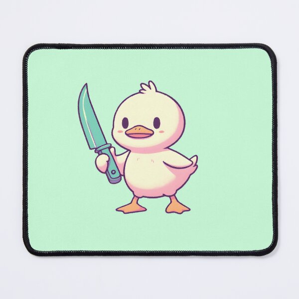 Item preview, Duck with knife designed and sold by Anna Halasek.