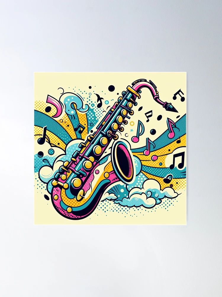 アート・デザイン・音楽 Espoir Sax4 fposter,large,wall_texture,