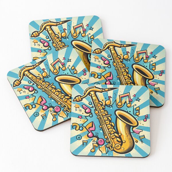 Item preview, Saxophone Pop Art Style designed and sold by artofuniverse.